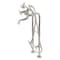 Kingston Brass CCK246K6 Freestanding Clawfoot Tub Faucet Package with Supply Line, Polished Nickel CCK246K6 - alternate 1